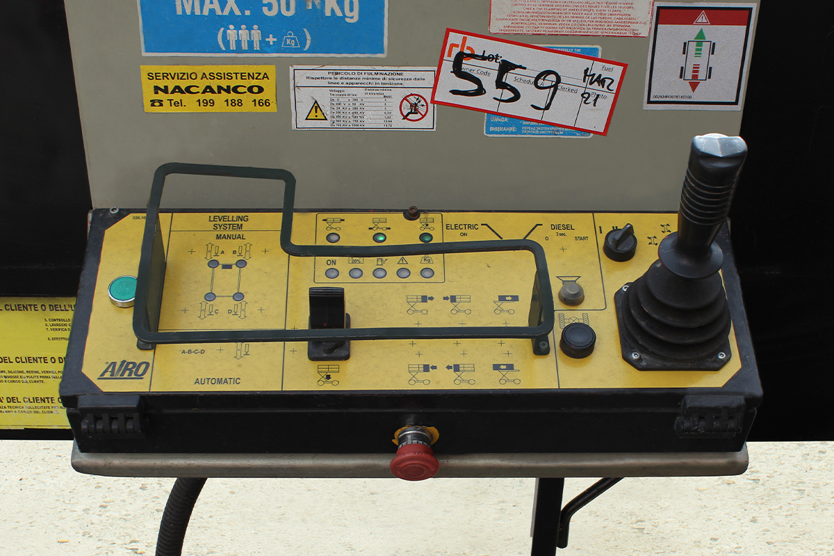 Joystick piattaforme aeree